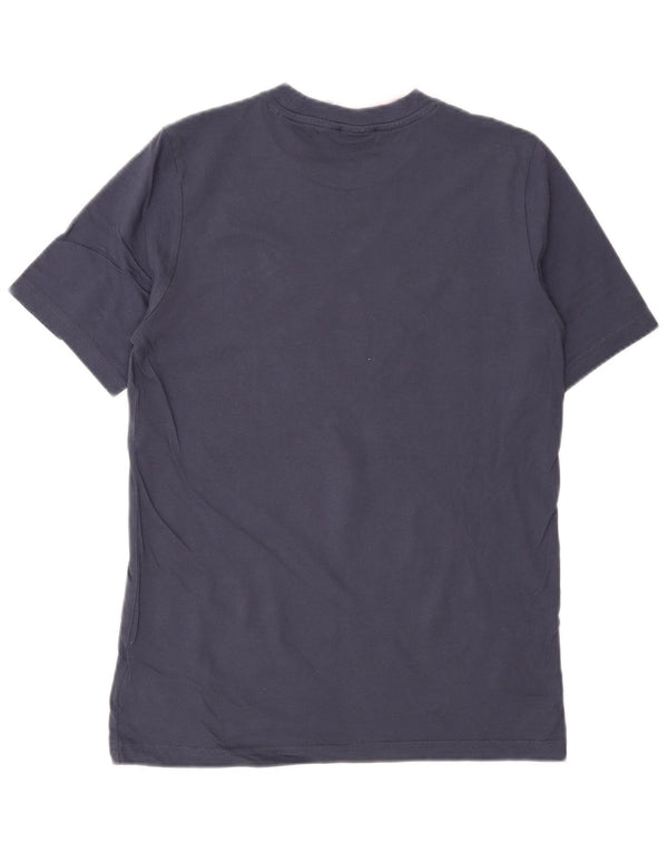 Γραφικό T-shirt Adidas Boys Top 11-12 ετών Navy Blue Cotton