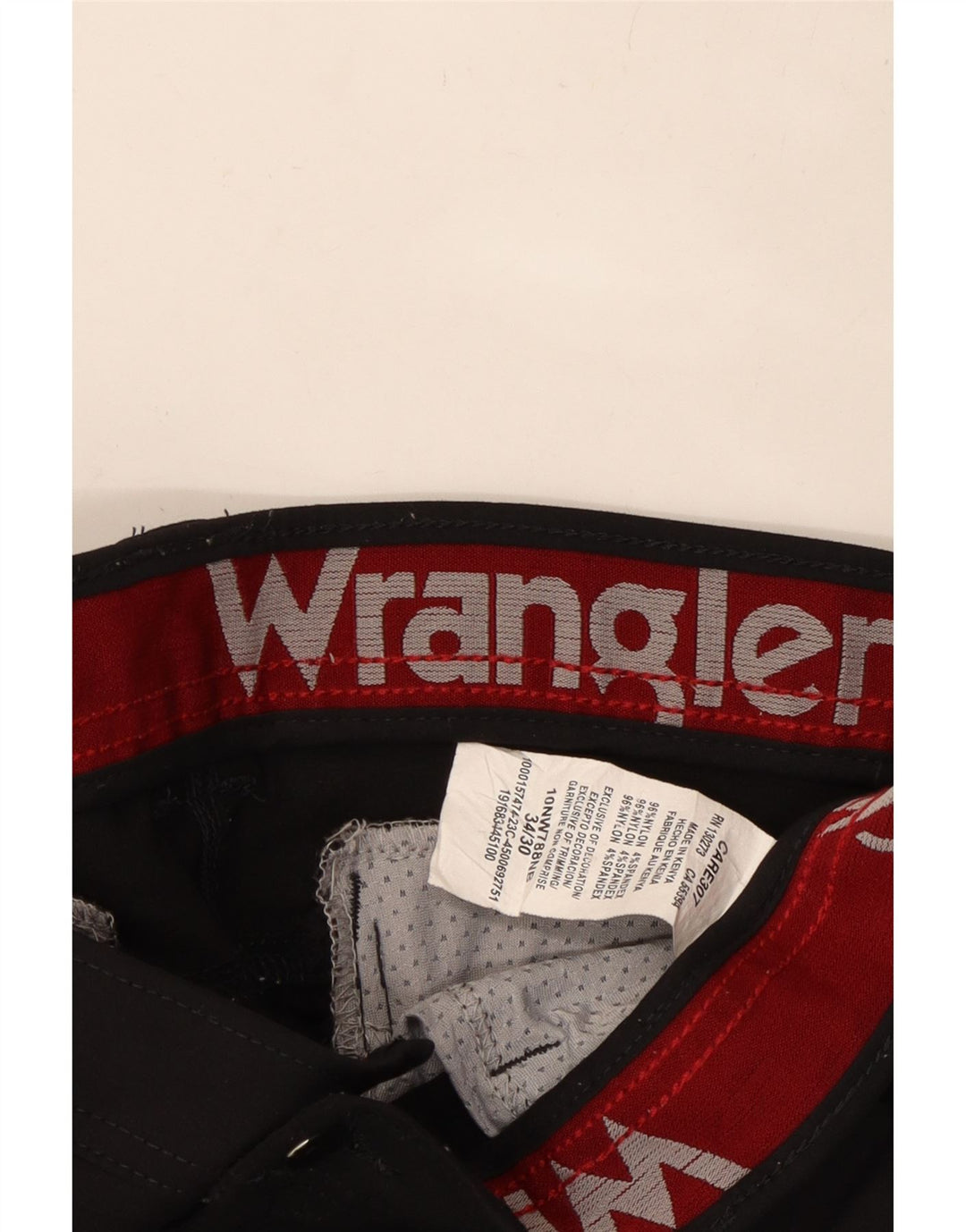 Ανδρικό Slim Cargo Παντελόνι WRANGLER W34 L30 Μαύρο νάιλον
