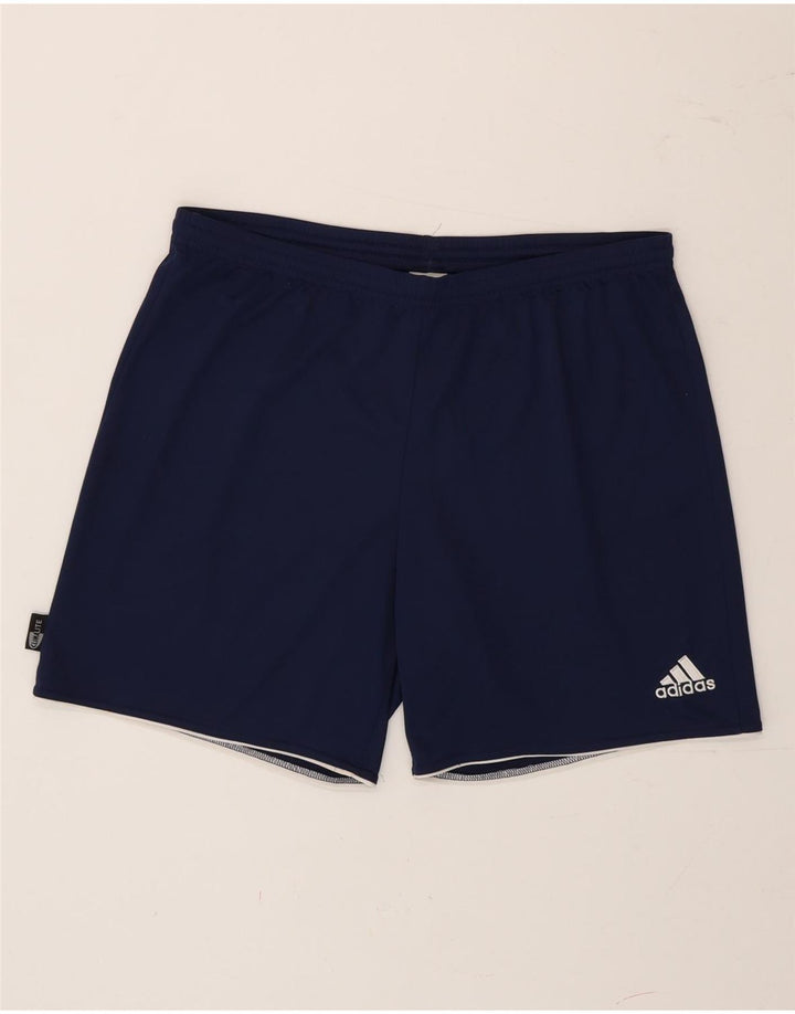 Ανδρικό αθλητικό σορτς Adidas Climalite μεγάλο μπλε ναυτικό πολυεστέρα