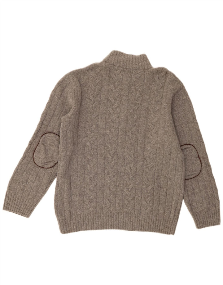 Ανδρικό πουλόβερ με φερμουάρ Gant 2XL Γκρι Μαλλί Merino