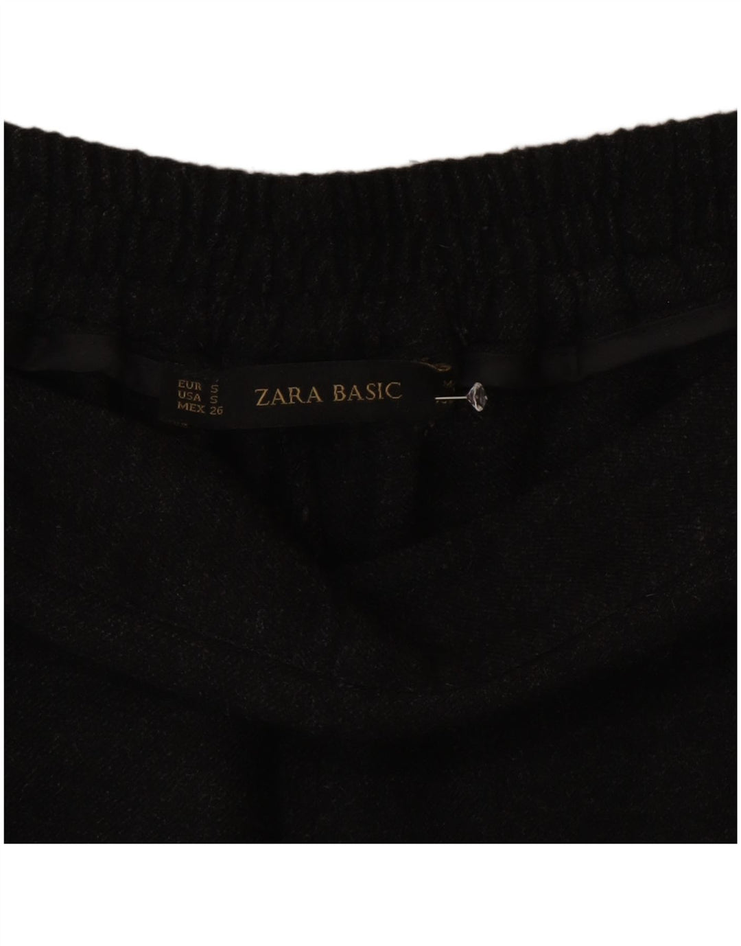 Zara Γυναικείο Slim Casual Παντελόνι Μικρό W26 L28 Γκρι