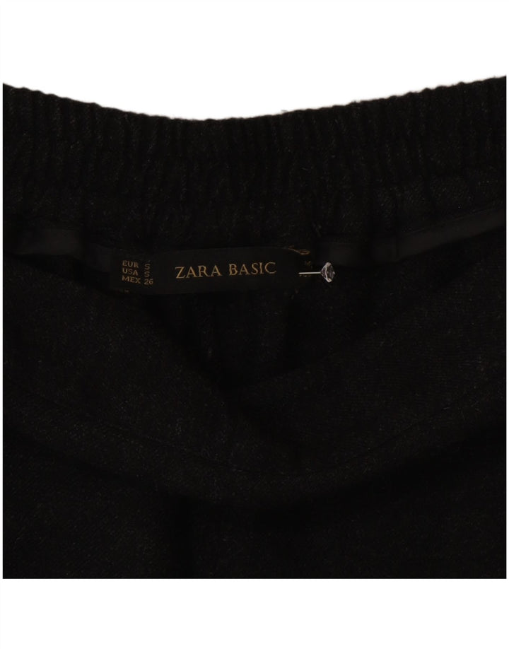 Zara Γυναικείο Slim Casual Παντελόνι Μικρό W26 L28 Γκρι