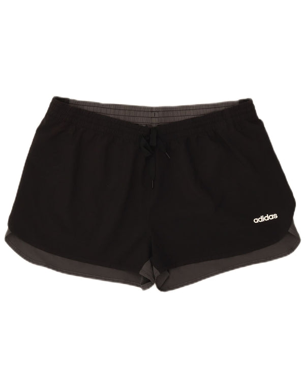 Adidas Womens Climalite Sport Shorts UK 20/22 XL  Black Colourblock