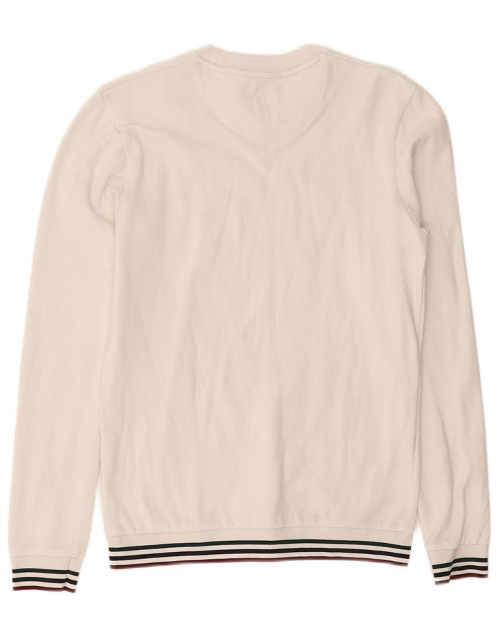 JACK WILLS Mens Sweatshirt Jumper XS White Cotton