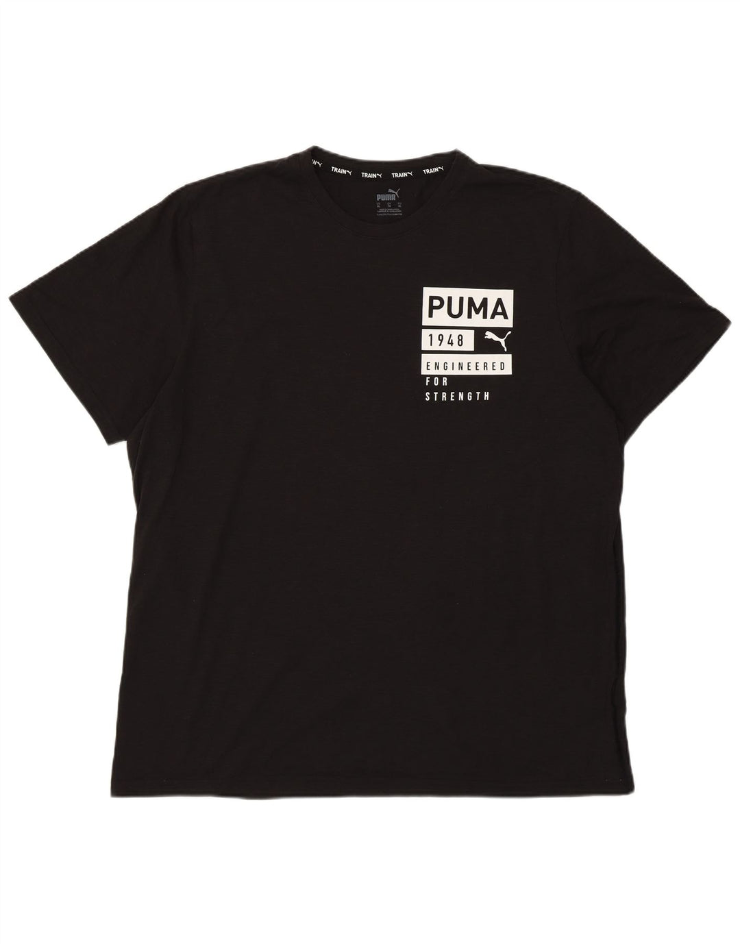 Ανδρικό γραφικό μπλουζάκι Puma Top XL μαύρο πολυεστέρα