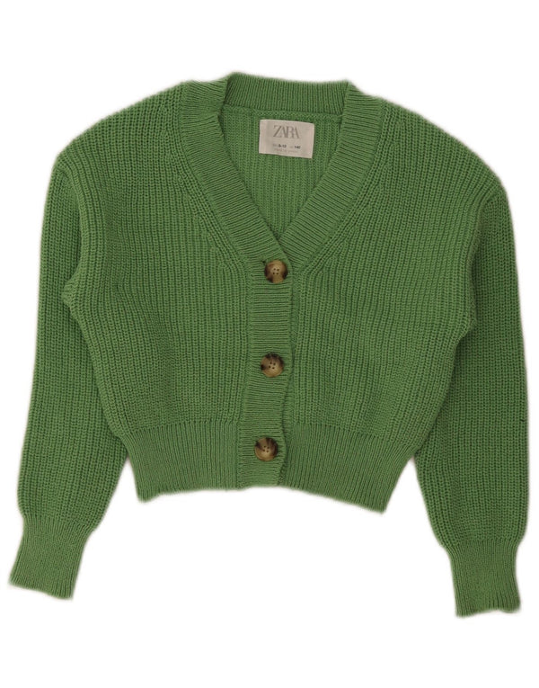 Ζακέτα Zara Girls Crop 9-10 Years Green Polyester