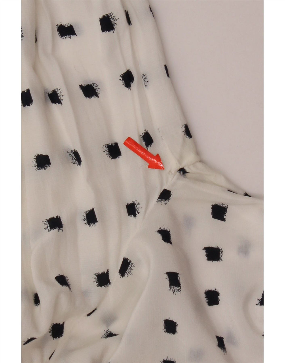 Massimo Dutti Γυναικεία μακρυμάνικη μπλούζα μπλούζα EU 36 XS White Spotted