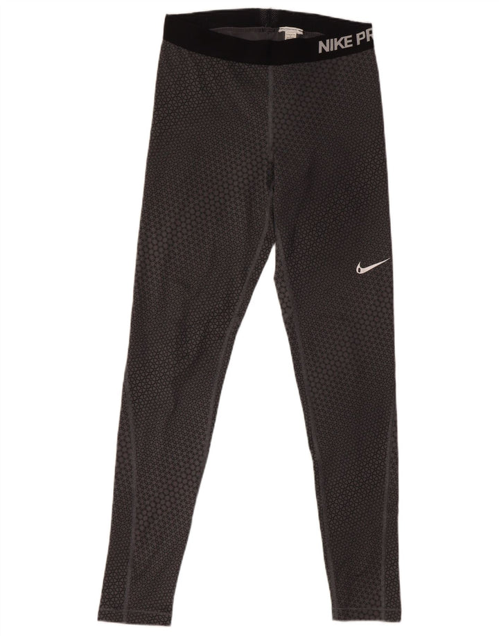 Γυναικεία γραφικά κολάν NIKE UK 12 Medium Grey Geometric