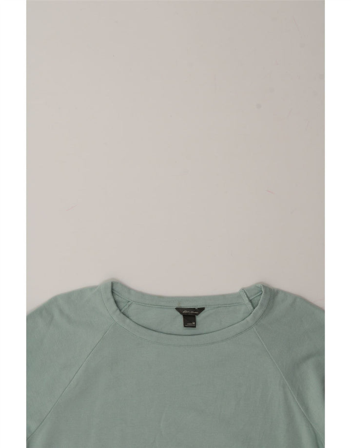 EDDIE BAUER Womens Sweatshirt Jumper UK 14 Medium Turquoise Polyester Vintage Eddie Bauer and Second-Hand Eddie Bauer from Messina Hembry 