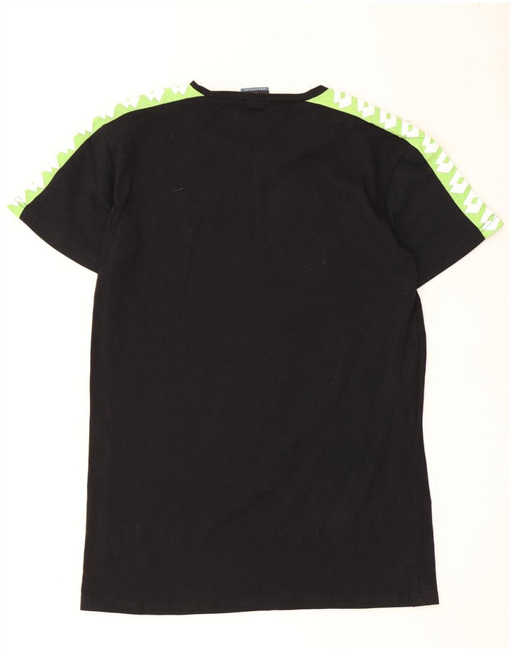 Ανδρικό γραφικό μπλουζάκι Lotto Top Medium Black Colourblock Βαμβακερό
