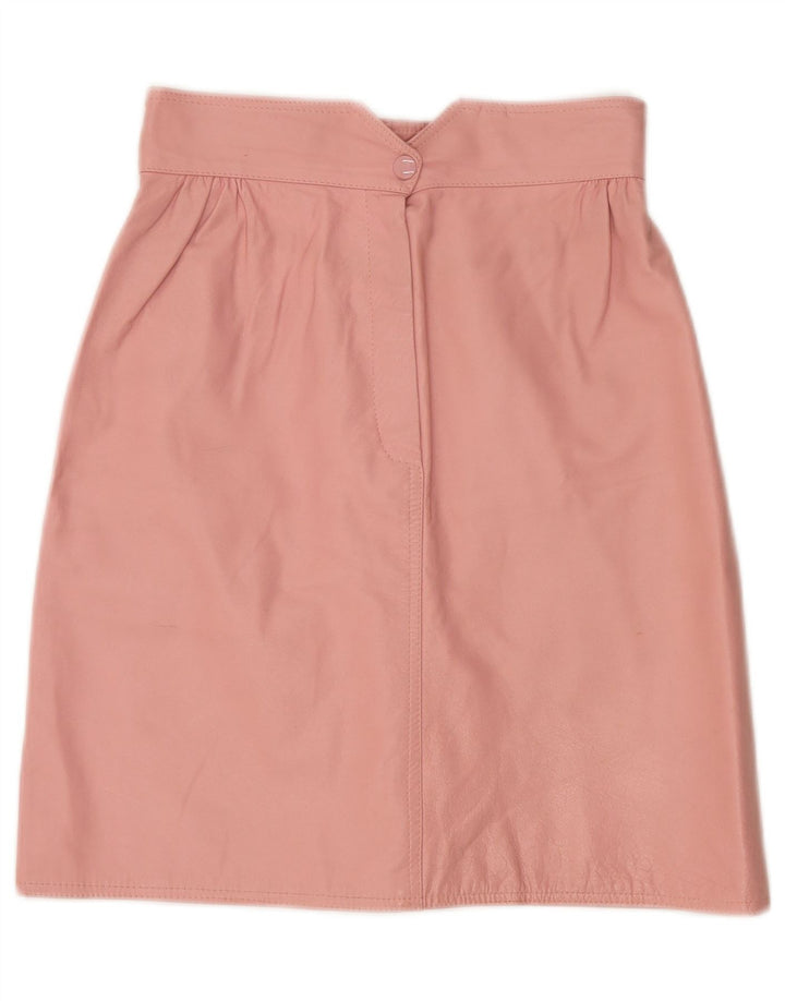 Vetta Γυναικεία Δερμάτινη Φούστα IT 42 Medium W26 Pink