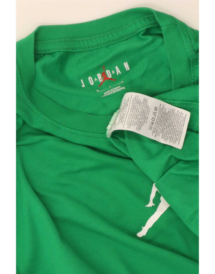 Jordan Ανδρικό T-Shirt Top Μεσαίο πράσινο βαμβακερό