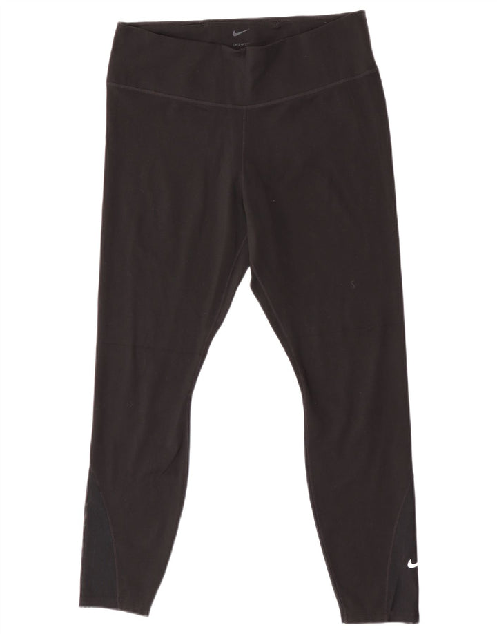 Γυναικεία κολάν Nike Dri Fit Crop UK 14 Large Black