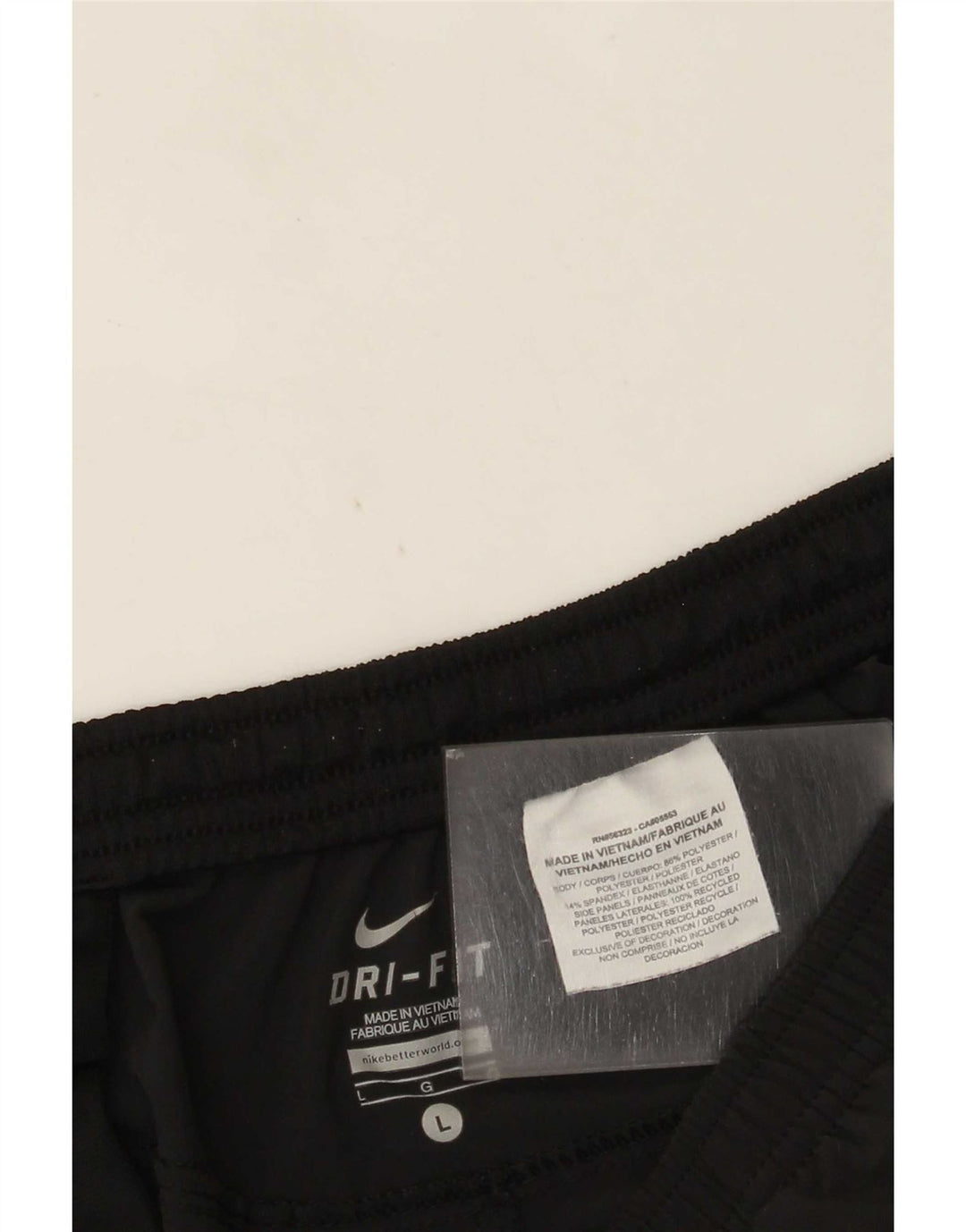 Γυναικεία αθλητική φόρμα Nike Dri Fit Παντελόνι UK 16 Large μαύρο πολυεστέρα