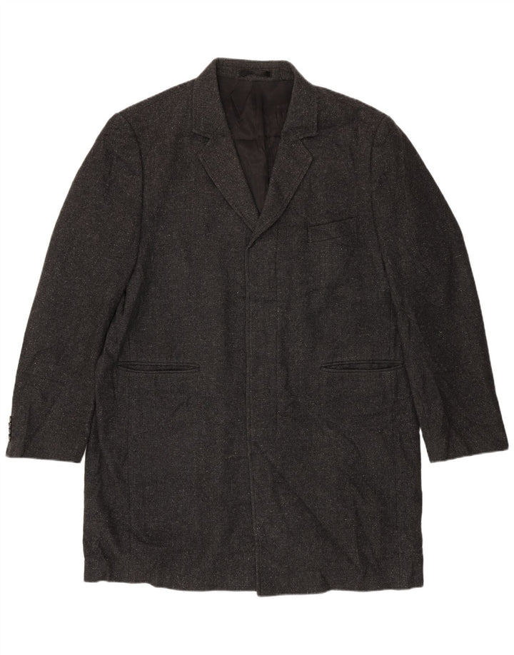 Marks & Spencer Ανδρικό ανοιχτό μπουφάν μπλέιζερ UK 44 2XL Γκρι μαλλί