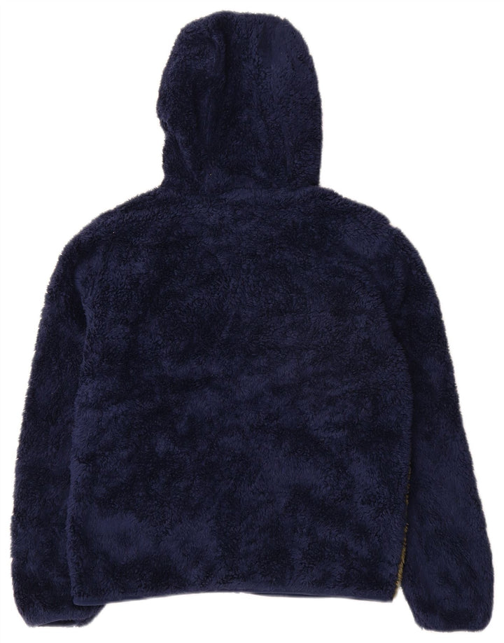 Eddie Bauer Boys Fleece Jacket 10-11 Years Medium Navy Blue Colourblock