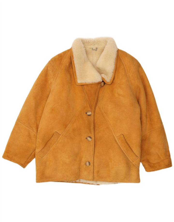 Vintage Γυναικείο Shearling Jacket IT 46 Large Brown Shearling