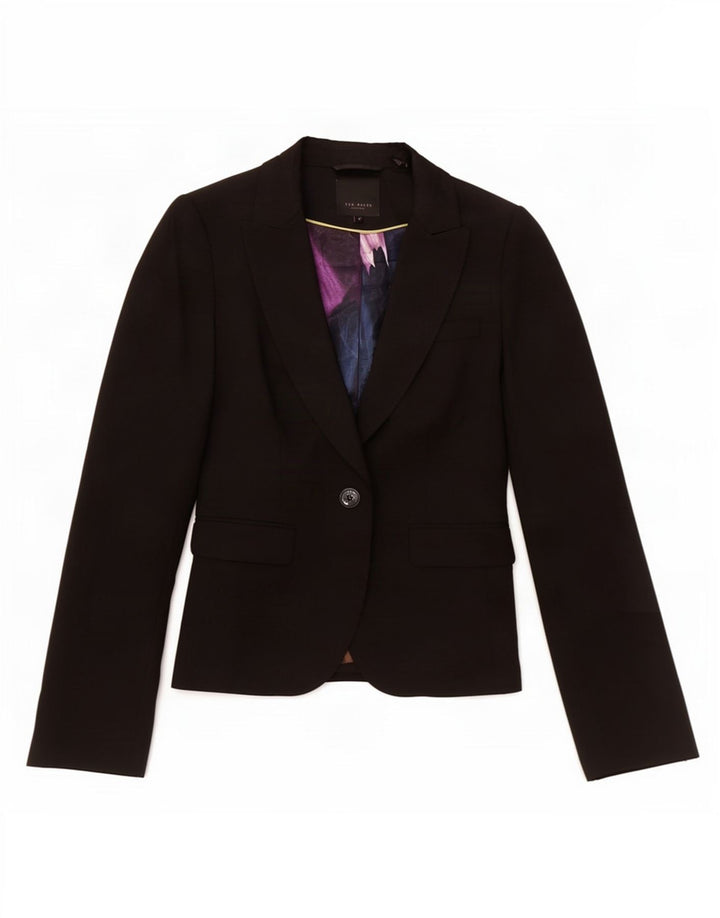 Ted Baker Γυναικείο σακάκι 1 κουμπιού Blazer Size XS Μαύρο