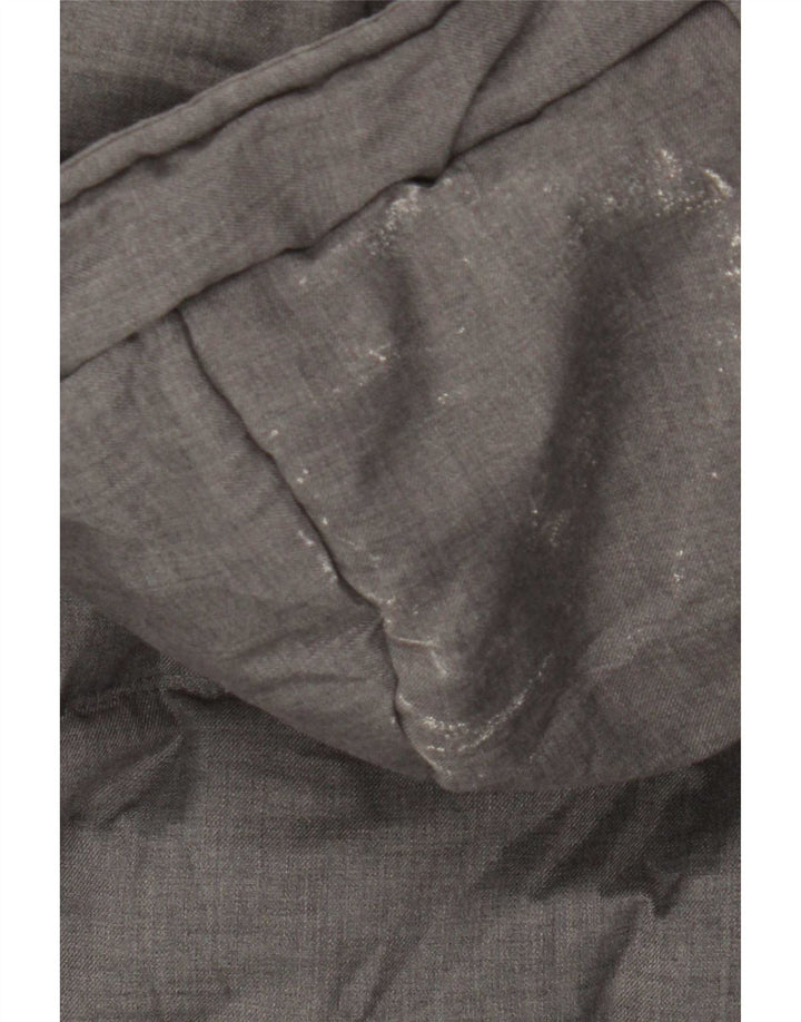 Zara Ανδρικό παλτό με κουκούλα UK 36 Small Grey Polyester