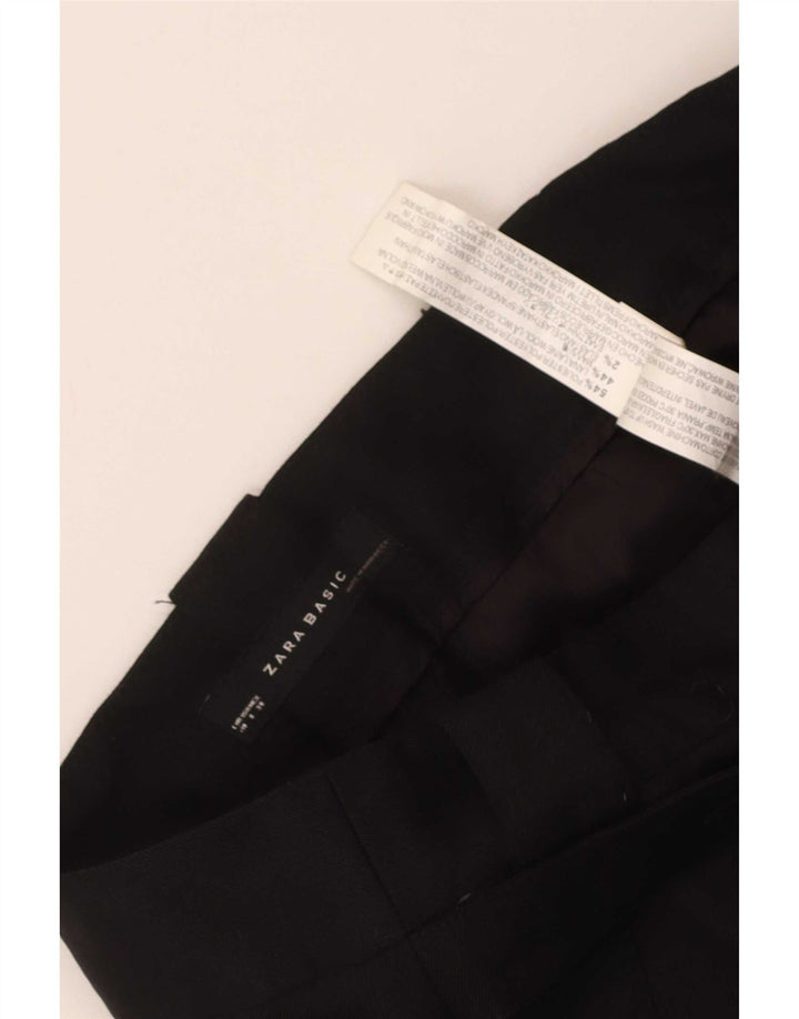 Zara Γυναικείο Παντελόνι Chino Flare EU 40 Medium W30 L32 Μαύρο
