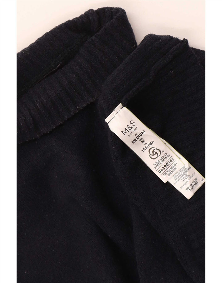 Marks & Spencer Γυναικείο πουλόβερ με ρολό λαιμόκοψη UK 14 Medium Navy Blue