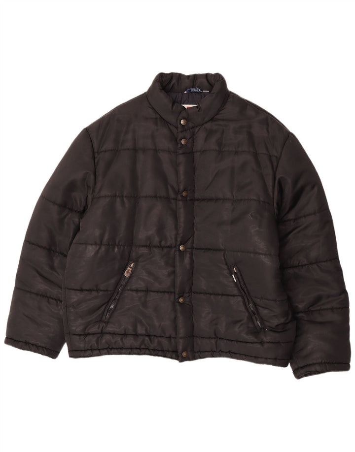 Ανδρικό μπουφάν με επένδυση Levi's UK 42 XL Μαύρο Πολυαμίδιο