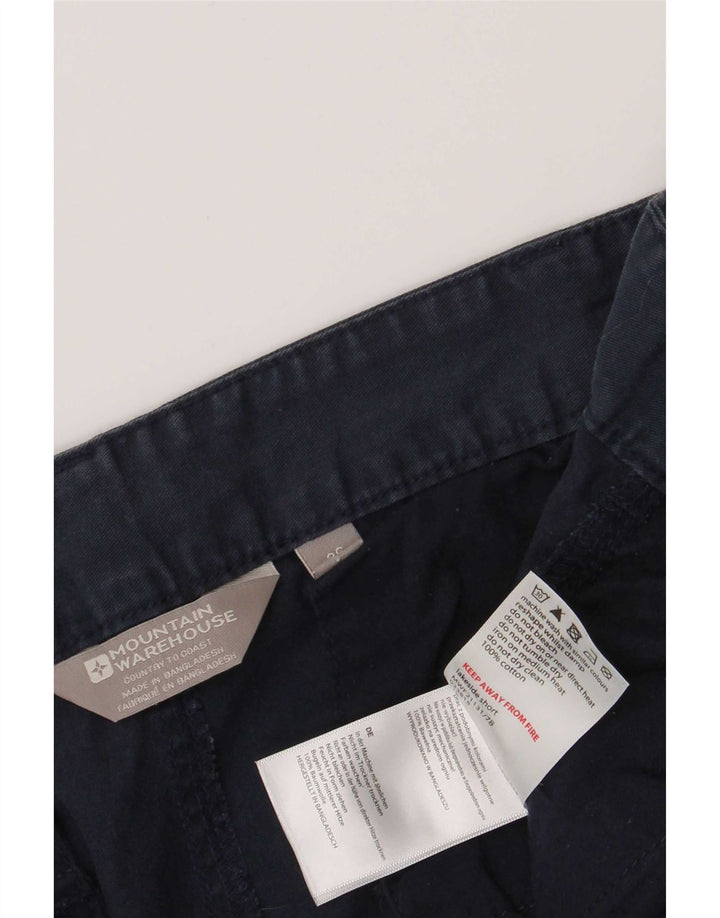 Ανδρικό σορτς κανονικού φορτίου Mountain Warehouse W36 Large Navy Blue Cotton