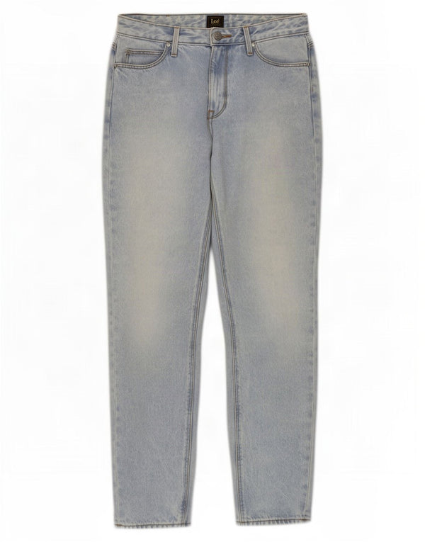 Lee Womens Mom Straight Jeans W27 L33 Blue Cotton