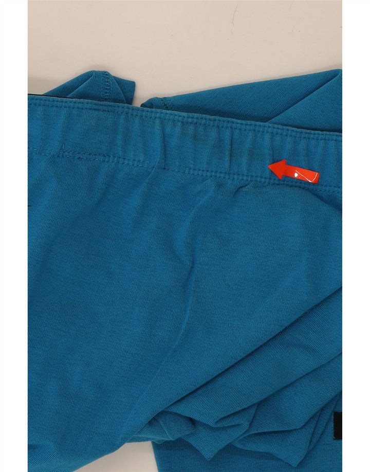 NIKE Womens Graphic Leggings UKL 12 Medium Blue Vintage Nike and Second-Hand Nike from Messina Hembry 