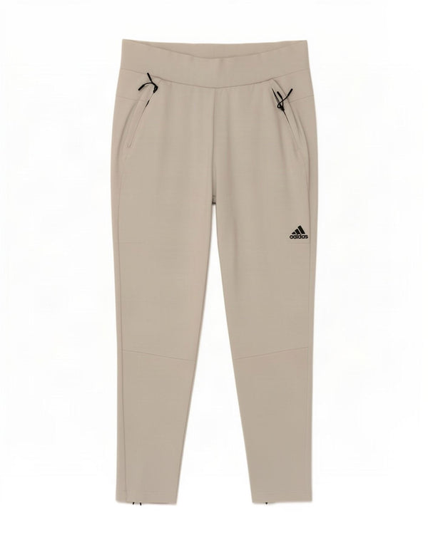 Adidas Womens Crop Tracksuit Trousers UK 12/14 Medium White Rayon