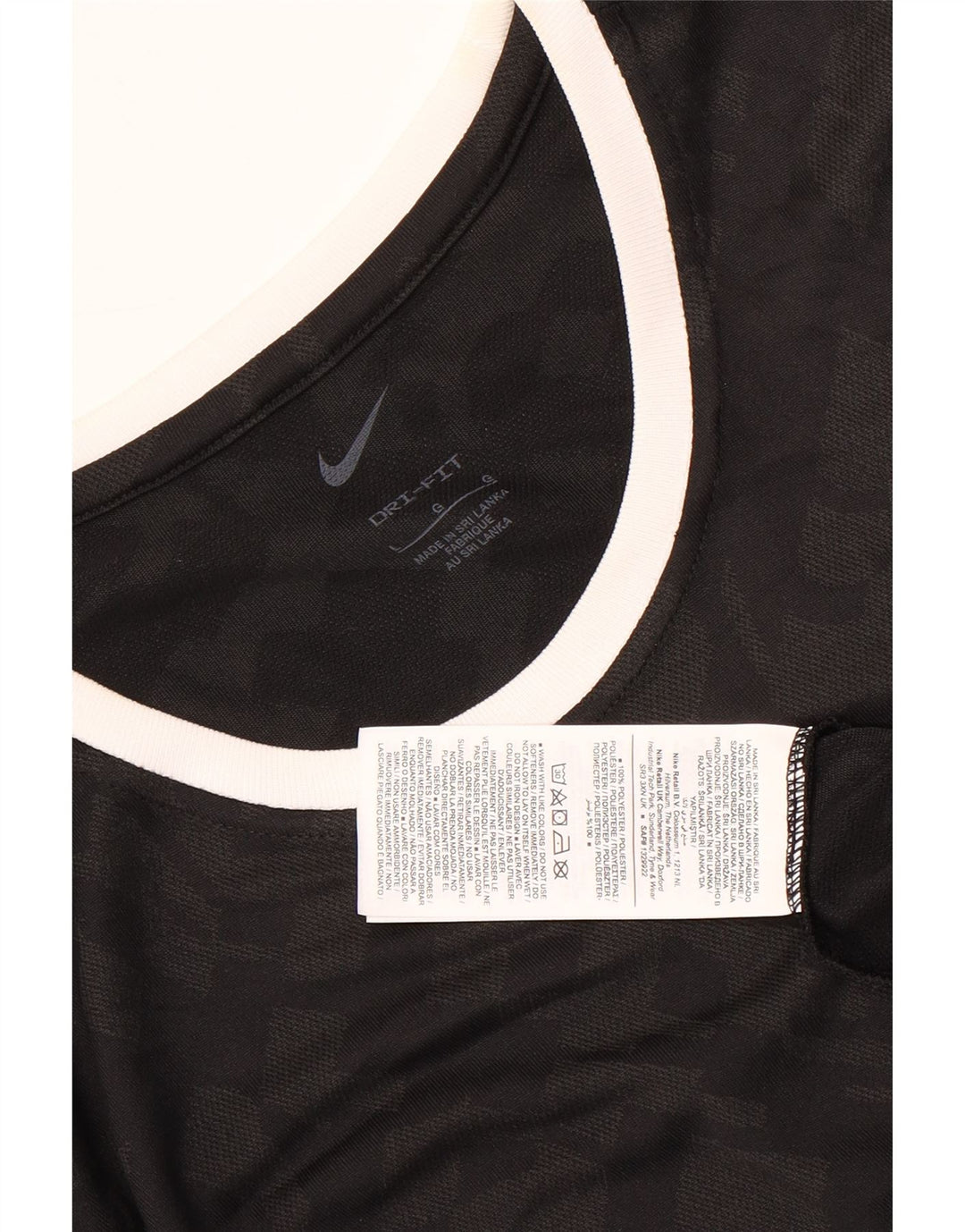 Ανδρικό T-shirt Nike Dri Fit Top Large Μαύρο Πολυεστέρας παραλλαγής