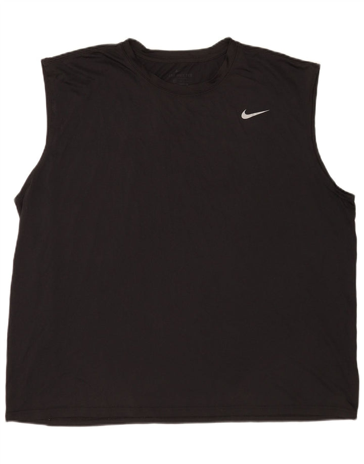 Ανδρικό γιλέκο Nike Dri Fit Top 3XL μαύρο πολυεστέρα
