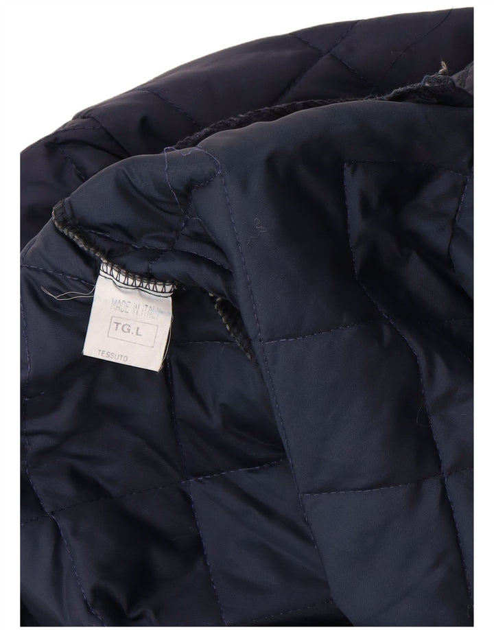 Ανδρικό καπιτονέ μπουφάν WILKES&AKERMAN UK 40 Large Navy Blue Polyamide