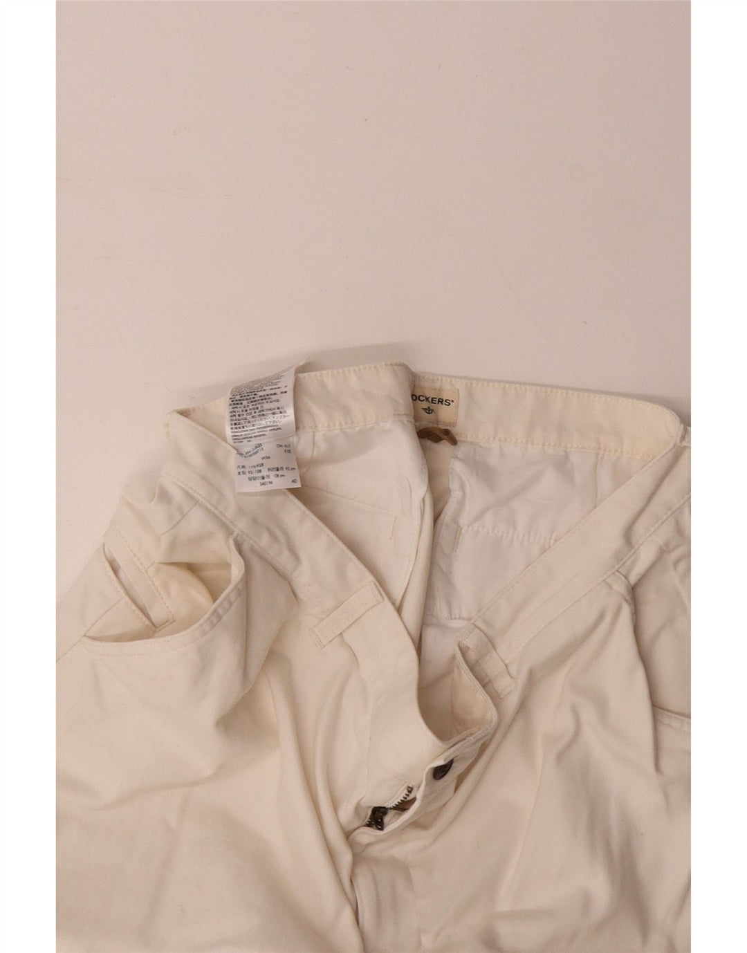 DOCKERS Ανδρικό σορτς Cargo W36 Μεγάλο σε λευκό βαμβακερό