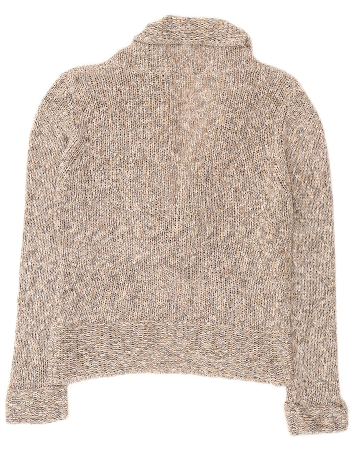 Marks & Spencer Γυναικεία ζακέτα με γραβάτα μπροστά UK 14 Large Grey Flecked