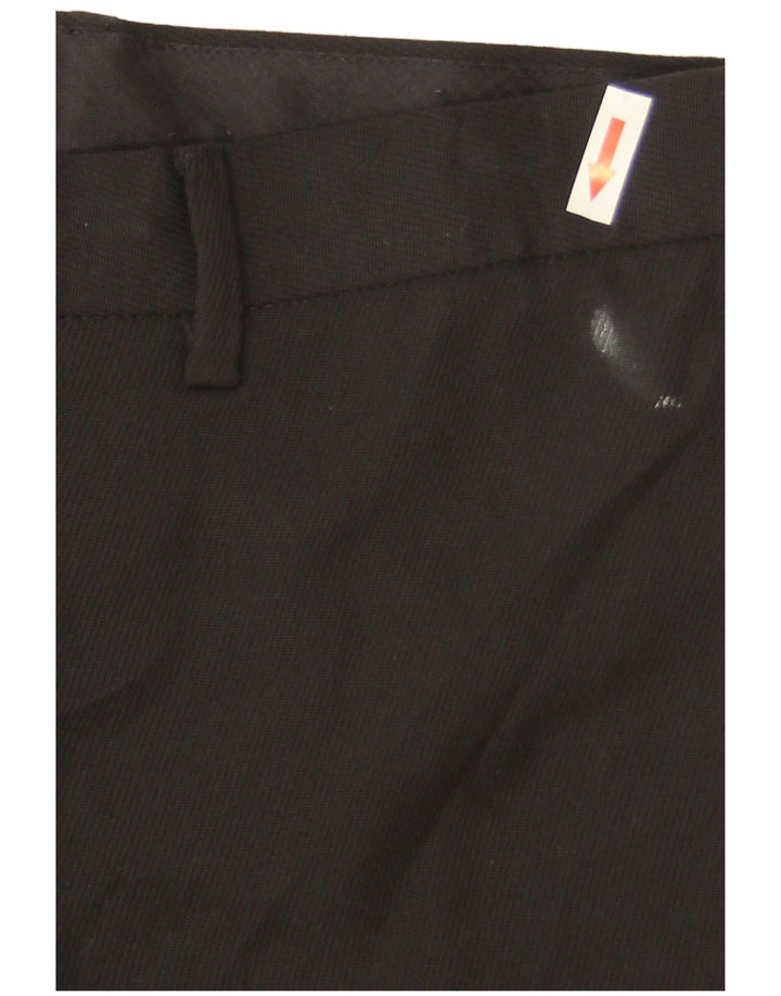 Marks & Spencer Γυναικείο ίσιο παντελόνι Chino W32 L31 Μαύρο πολυεστέρα