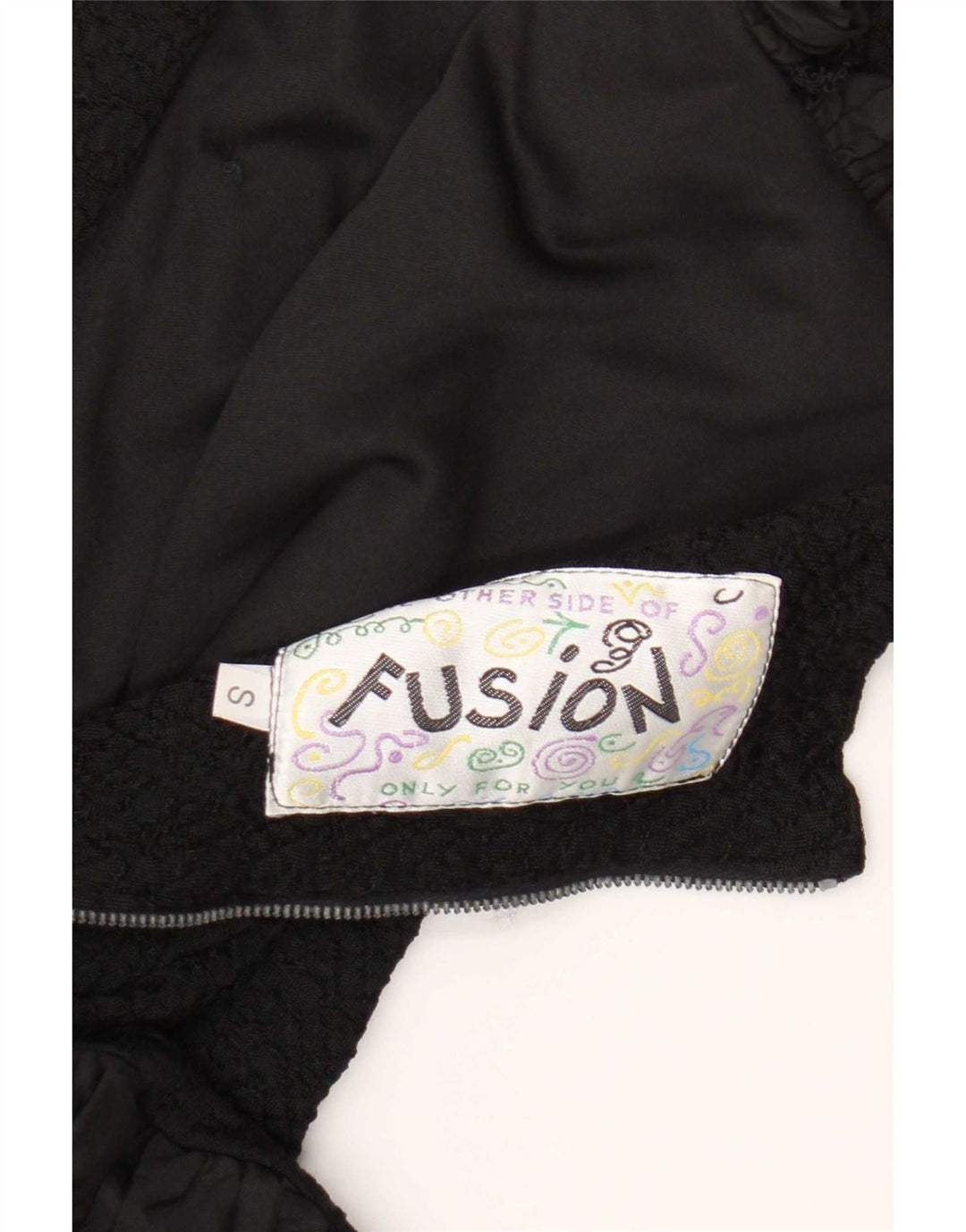 Fusion Γυναικείο Στράπλες Φόρεμα UK 10 Small Black Polyester