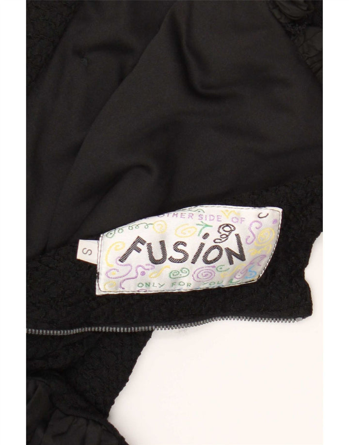 Fusion Γυναικείο Στράπλες Φόρεμα UK 10 Small Black Polyester