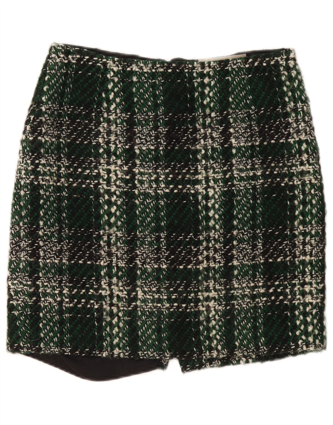 Μίνι γυναικεία φούστα Fenn Wright Manson UK 10 Small W30 Green Check Wool