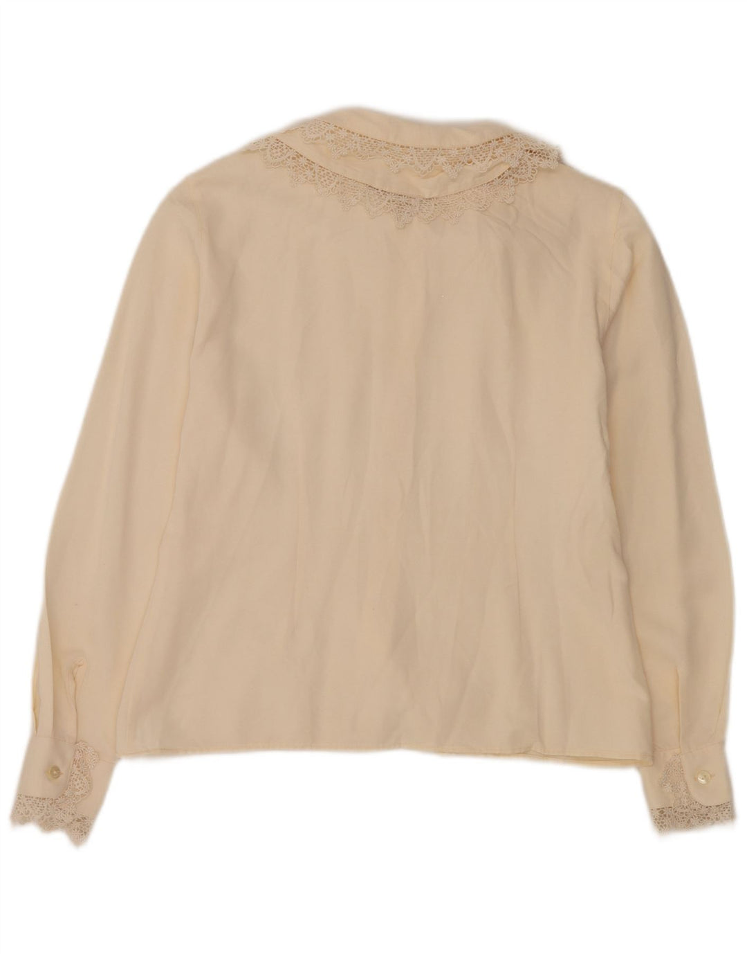 Sisley Γυναικείο πουκάμισο Μπλούζα UK 14 Medium Off White Floral