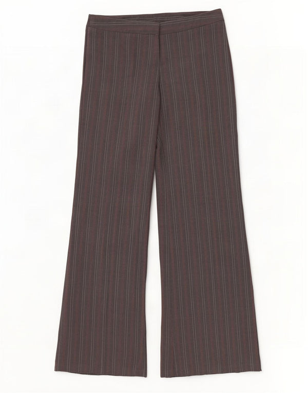 Γυναικείο Stretch Παντελόνι Benetton IT 44 Medium W32 L35 Grey Pinstripe