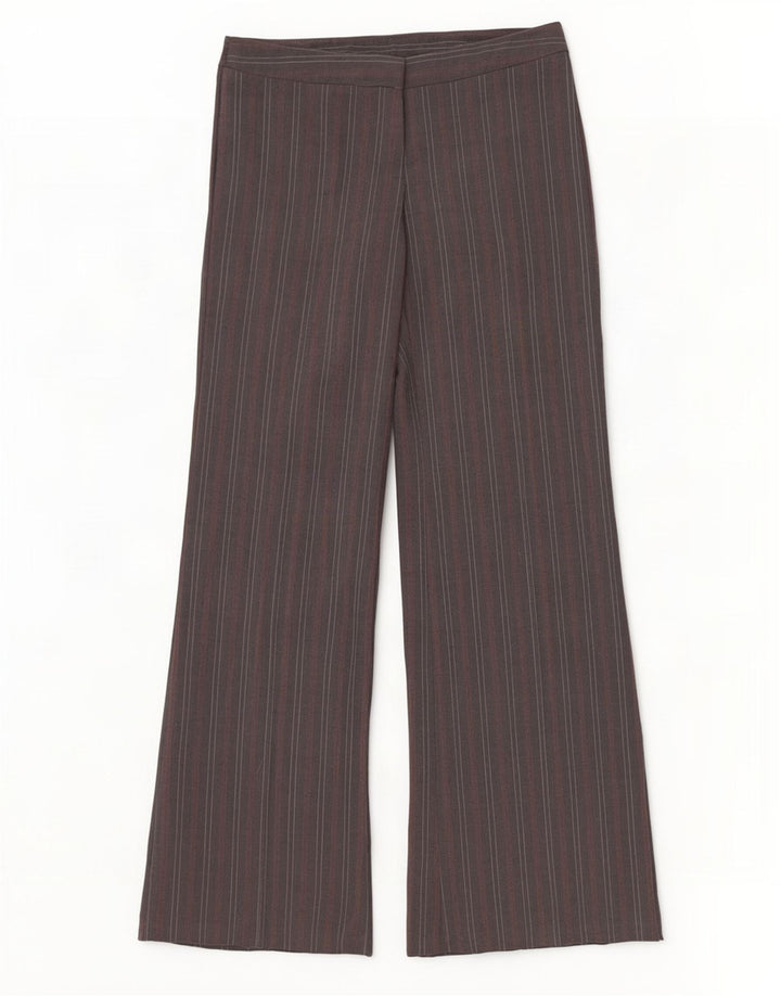 Γυναικείο Stretch Παντελόνι Benetton IT 44 Medium W32 L35 Grey Pinstripe