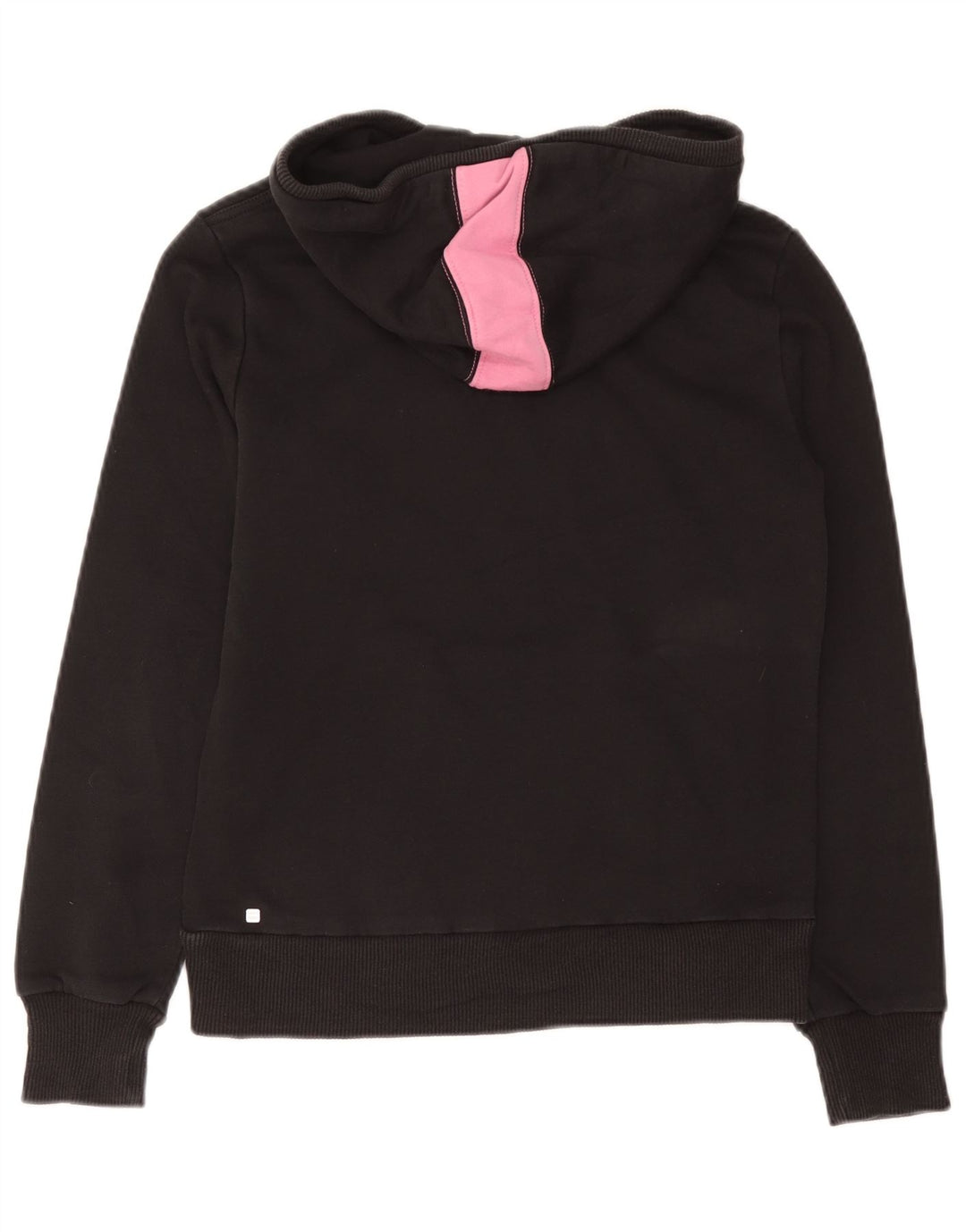 Puma Γυναικείο Γραφικό Hoodie Jumper UK 12 Medium Black
