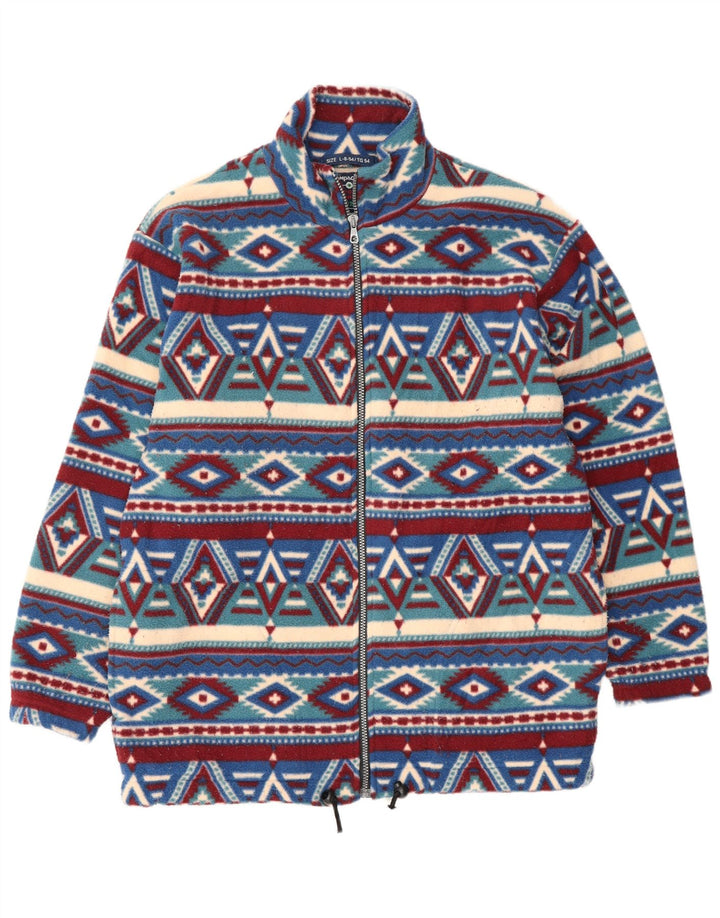 CAMPAGNOLO Ανδρικό Fleece Jacket UK 40 μεγάλο μπλε γεωμετρικό πολυεστέρα