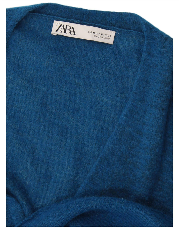 Zara Γυναικείο πουλόβερ με ζακέτα UK 14 Medium Blue