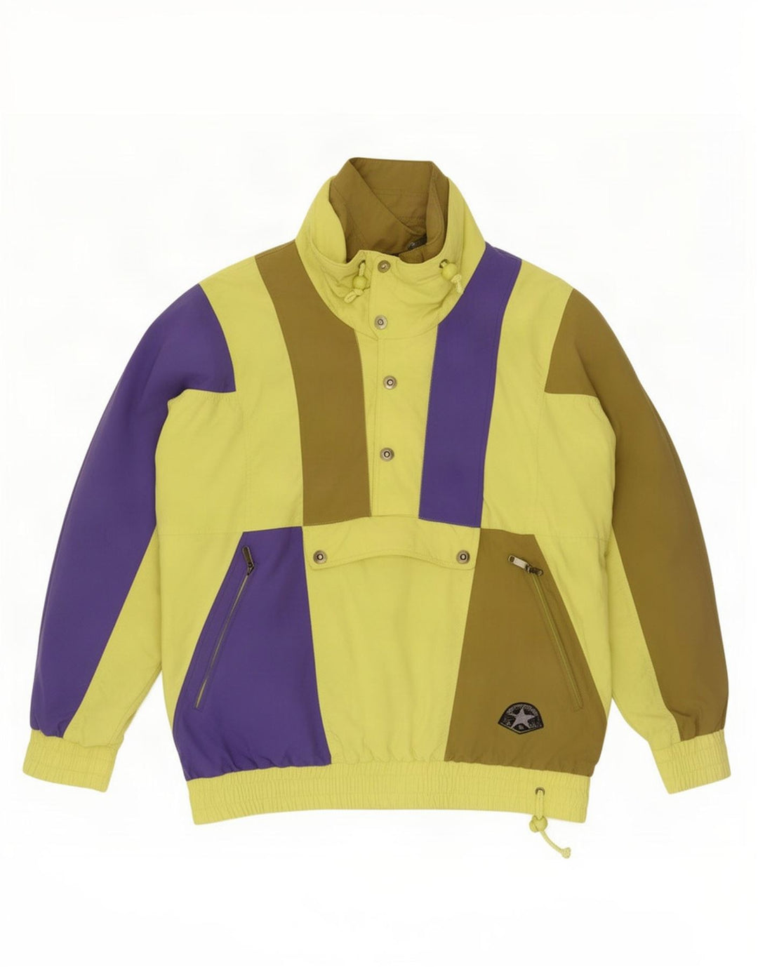 Vintage ανδρικό πουλόβερ μπουφάν σκι UK 38 Medium πολύχρωμο Colourblock