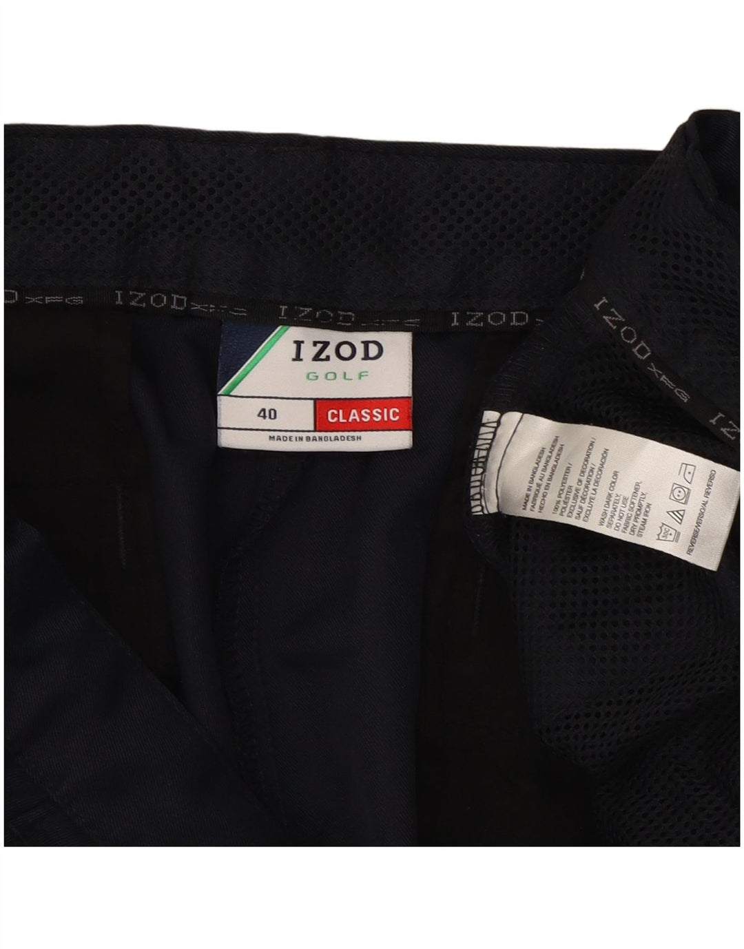 Ανδρικό σορτς Izod Classic Cargo W40 XL Navy Blue Polyester