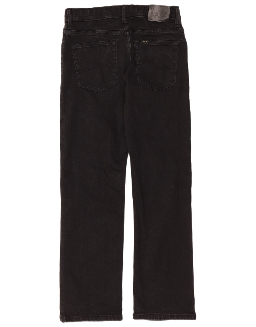 LEE Boys Straight Jeans 13-14 Years W28 L28 Black Cotton