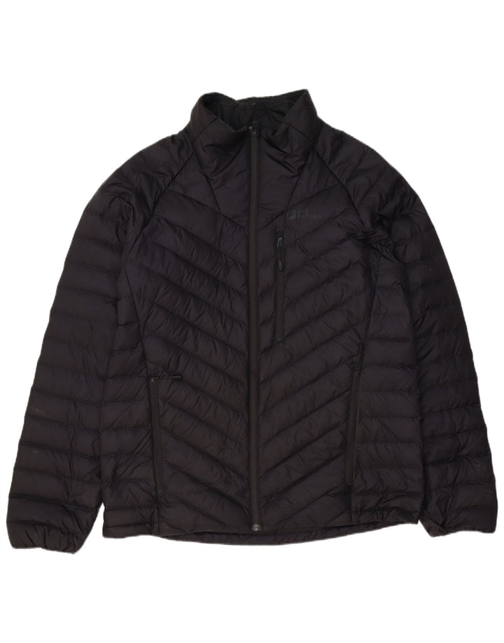 Jack Wolfskin Ανδρικό μπουφάν με επένδυση UK 42 XL μαύρο πολυεστέρα