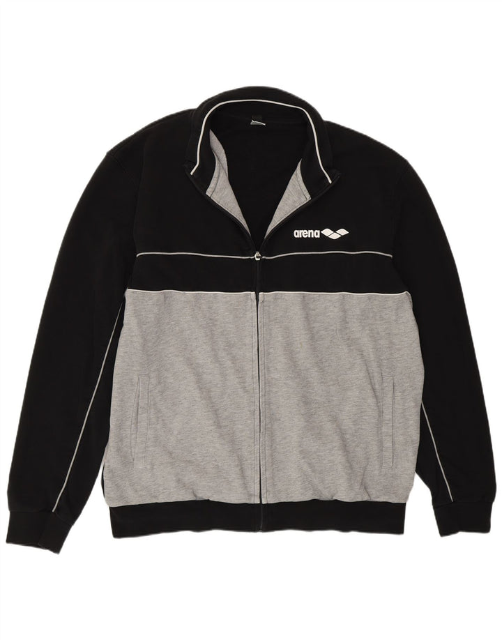 Ανδρική φόρμα Arena Top Jacket 2XL Μαύρο Colourblock Βαμβακερό